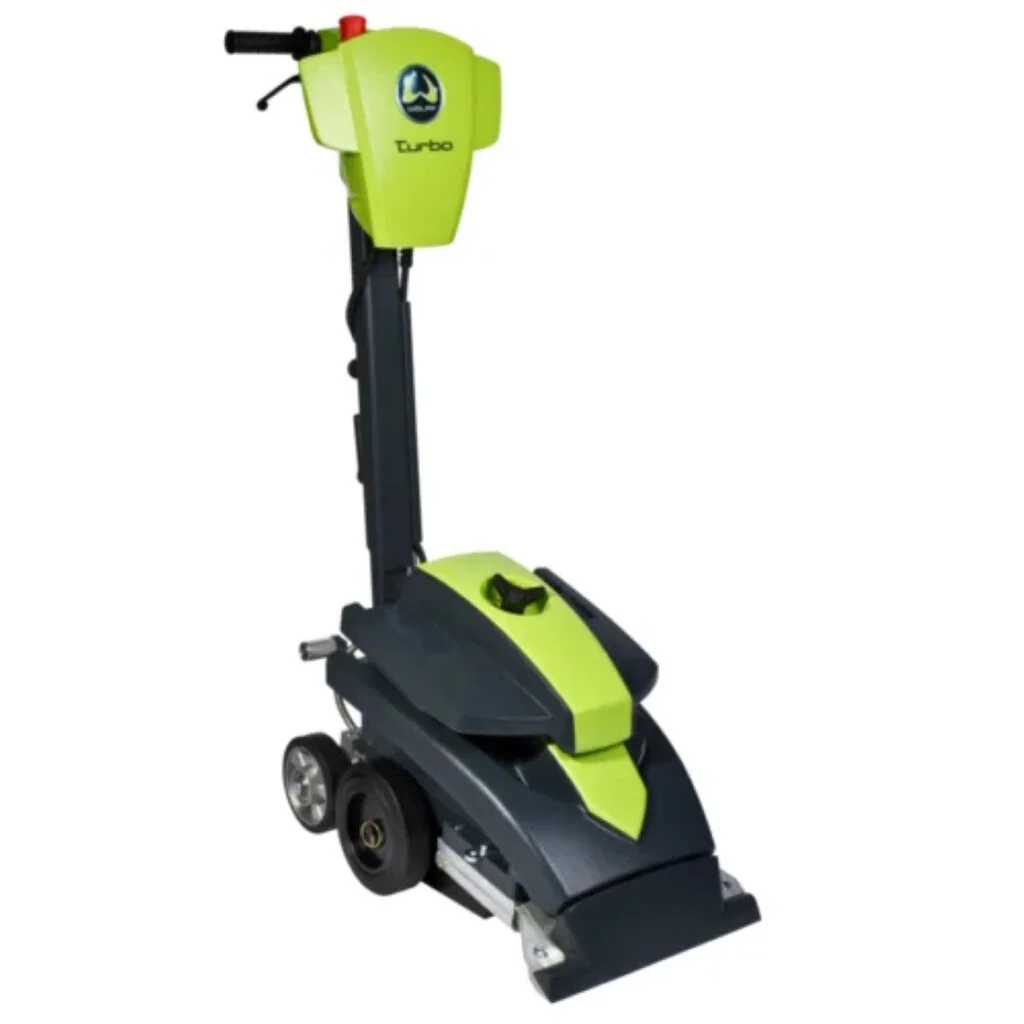 Wolff Turbo Stripper floor stripping machine for removing glued carpet and vinyl flooring.